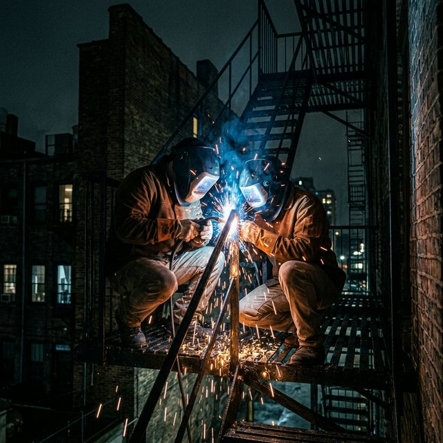 Fire escape welding repair Boston